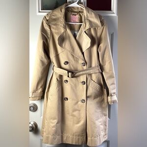 Ted Baker Beige / Tan Double-Breasted Trench Coat